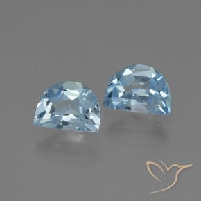 Pedras preciosas de Topázio Céu azul natural de 1.93 ct, Chique, VVS-VS