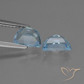 Pedras preciosas de Topázio Céu azul natural de 1.93 ct, Chique, VVS-VS