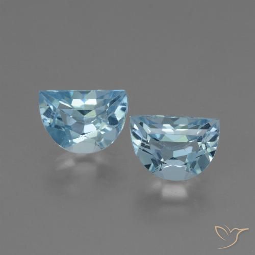 2.21ctw Natural Céu azul Topázio, Chique, VVS-VS