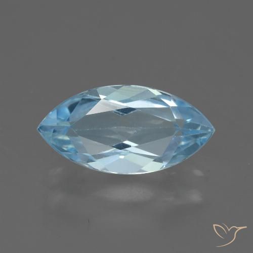 2.36ct Natural Céu azul Topázio, Marquesa, VVS-VS