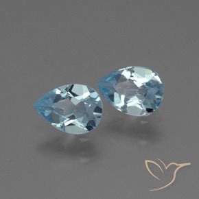 Pedras preciosas de Topázio Azul Suíço natural de 1.59 ct, Formato de pêra, VVS-VS