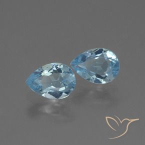 Pedras preciosas de Topázio Azul Suíço natural de 1.73 ct, Formato de pêra, VVS-VS