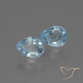 Pedras preciosas de Topázio Céu azul natural de 1.80 ct, Formato de pêra, VVS-VS
