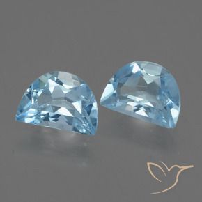 Pedras preciosas de Topázio Céu azul natural de 1.86 ct, Chique, VVS-VS