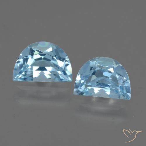 1.84ctw Natural Céu azul Topázio, Chique, VS