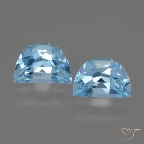 2.07ctw Natural Azul Suíço Topázio, Chique, VS
