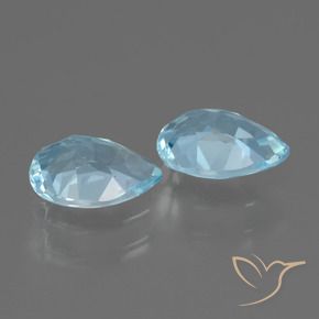 Pedras preciosas de Topázio Azul Suíço natural de 1.66 ct, Formato de pêra, VVS-VS