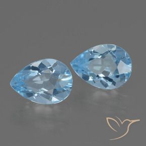 Pedras preciosas de Topázio Céu azul natural de 1.75 ct, Formato de pêra, VVS-VS