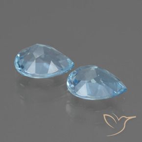 Pedras preciosas de Topázio Céu azul natural de 1.75 ct, Formato de pêra, VVS-VS