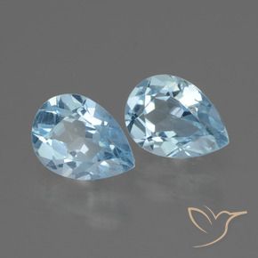 Pedras preciosas de Topázio Céu azul natural de 1.84 ct, Formato de pêra, VVS-VS
