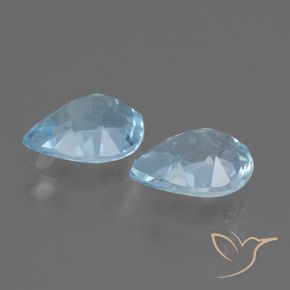 Pedras preciosas de Topázio Céu azul natural de 1.84 ct, Formato de pêra, VVS-VS