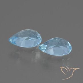 Pedras preciosas de Topázio Céu azul natural de 1.79 ct, Formato de pêra, VVS-VS
