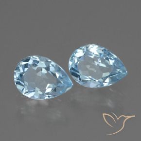 Pedras preciosas de Topázio Céu azul natural de 1.79 ct, Formato de pêra, VVS-VS
