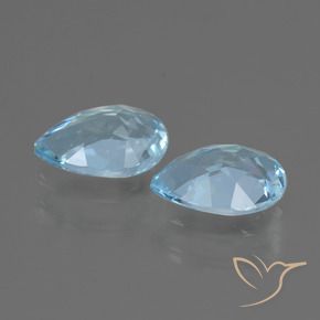 Pedras preciosas de Topázio Céu azul natural de 1.50 ct, Formato de pêra, VVS-VS