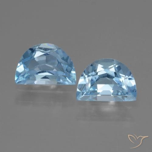 1.86ctw Natural Azul Suíço Topázio, Chique, VS