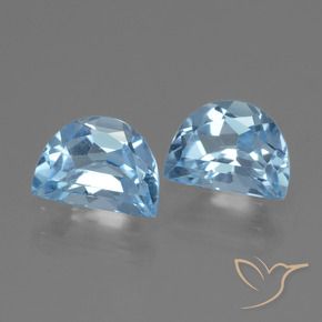 Pedras preciosas de Topázio Céu azul natural de 2.00 ct, Chique, VVS-VS