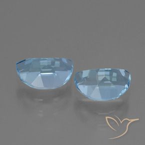 Pedras preciosas de Topázio Céu azul natural de 2.00 ct, Chique, VVS-VS