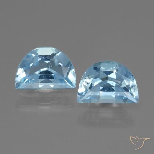 1.84ctw Natural Azul Suíço Topázio, Chique, VS