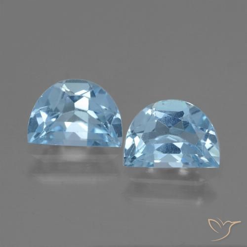 1.92ctw Natural Azul Suíço Topázio, Chique, VS