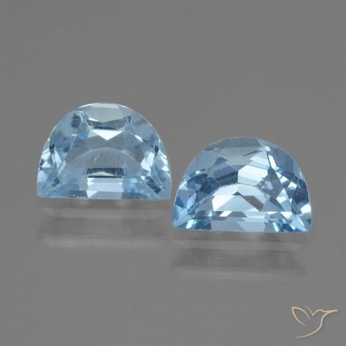 1.86ctw Natural Azul Suíço Topázio, Chique, VS