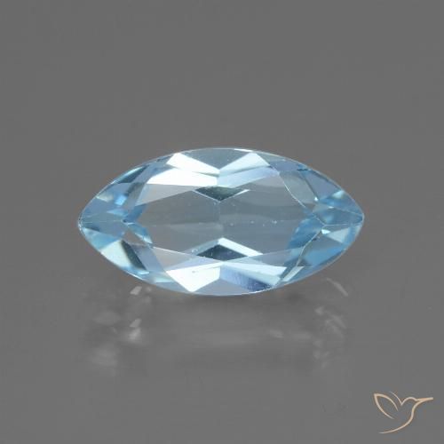 2.34ct Natural Céu azul Topázio, Marquesa, VVS-VS
