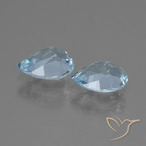 Pedras preciosas de Topázio Céu azul natural de 1.67 ct, Formato de pêra, VVS-VS