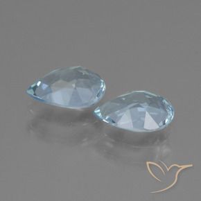 Pedras preciosas de Topázio Céu azul natural de 1.67 ct, Formato de pêra, VVS-VS
