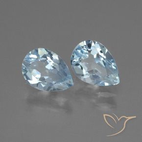 Pedras preciosas de Topázio Céu azul natural de 1.67 ct, Formato de pêra, VVS-VS