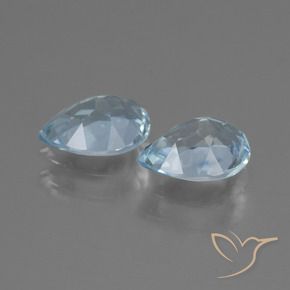 Pedras preciosas de Topázio Céu azul natural de 1.67 ct, Formato de pêra, VVS-VS