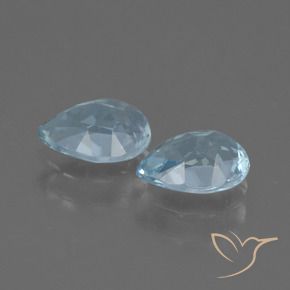 Pedras preciosas de Topázio Céu azul natural de 1.72 ct, Formato de pêra, VVS-VS