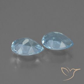 Pedras preciosas de Topázio Céu azul natural de 1.49 ct, Formato de pêra, VVS-VS