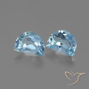 Pedras preciosas de Topázio Céu azul natural de 2.02 ct, Chique, VS