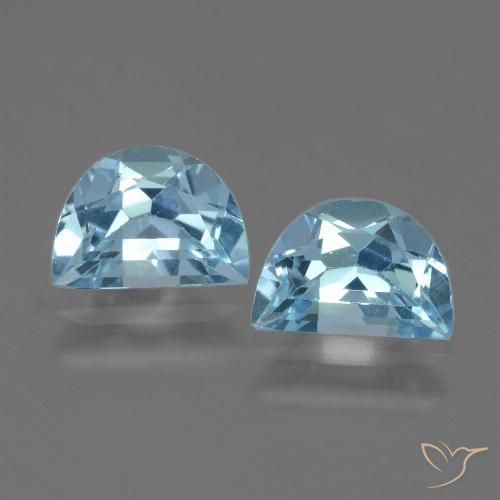 1.94ctw Natural Azul Suíço Topázio, Chique, VS