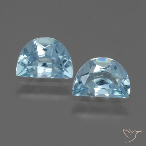1.90ctw Natural Céu azul Topázio, Chique, VS