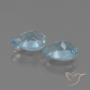 Pedras preciosas de Topázio Céu azul natural de 1.75 ct, Formato de pêra, VVS-VS