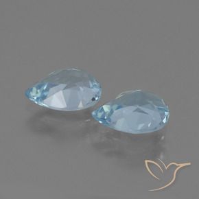 Pedras preciosas de Topázio Céu azul natural de 1.61 ct, Formato de pêra, VVS-VS