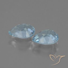 Pedras preciosas de Topázio Céu azul natural de 1.71 ct, Formato de pêra, VVS-VS