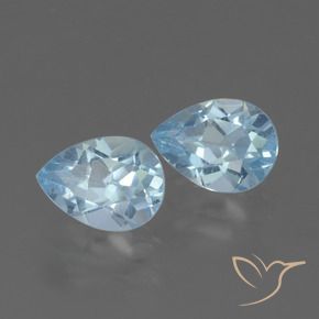 Pedras preciosas de Topázio Céu azul natural de 1.70 ct, Formato de pêra, VVS-VS