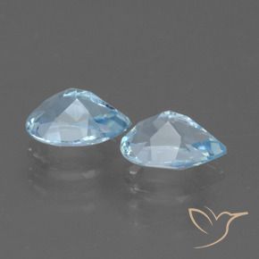 Pedras preciosas de Topázio Céu azul natural de 1.70 ct, Formato de pêra, VVS-VS