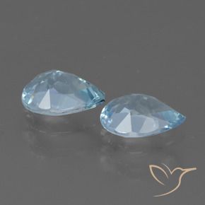 Pedras preciosas de Topázio Céu azul natural de 1.66 ct, Formato de pêra, VVS-VS
