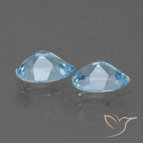 Pedras preciosas de Topázio Azul Suíço natural de 1.72 ct, Formato de pêra, VVS-VS