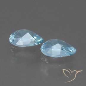 Pedras preciosas de Topázio Céu azul natural de 1.72 ct, Formato de pêra, VVS-VS