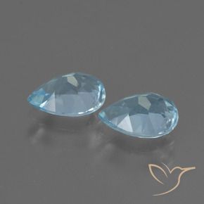 Pedras preciosas de Topázio Céu azul natural de 1.66 ct, Formato de pêra, VVS-VS