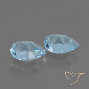 Pedras preciosas de Topázio Céu azul natural de 1.49 ct, Formato de pêra, VVS-VS
