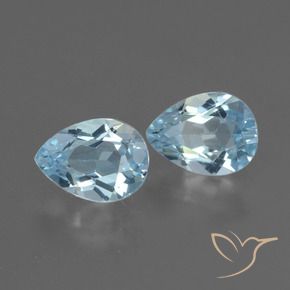 Pedras preciosas de Topázio Céu azul natural de 1.68 ct, Formato de pêra, VVS-VS
