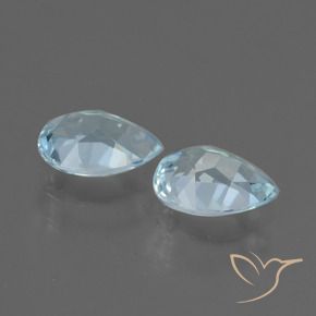 Pedras preciosas de Topázio Céu azul natural de 1.68 ct, Formato de pêra, VVS-VS