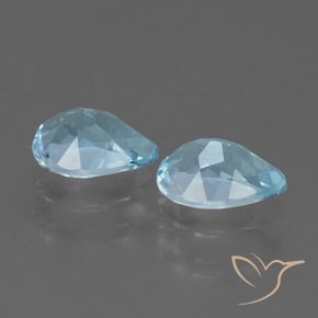 Pedras preciosas de Topázio Céu azul natural de 1.75 ct, Formato de pêra, VVS-VS