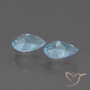 Pedras preciosas de Topázio Céu azul natural de 1.60 ct, Formato de pêra, VVS-VS