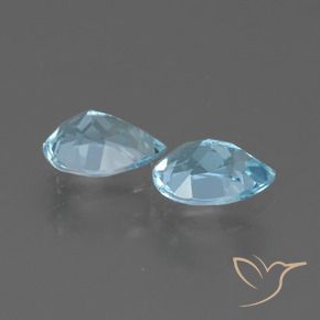 Pedras preciosas de Topázio Céu azul natural de 1.65 ct, Formato de pêra, VVS-VS