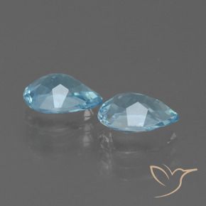Pedras preciosas de Topázio Céu azul natural de 1.72 ct, Formato de pêra, VVS-VS